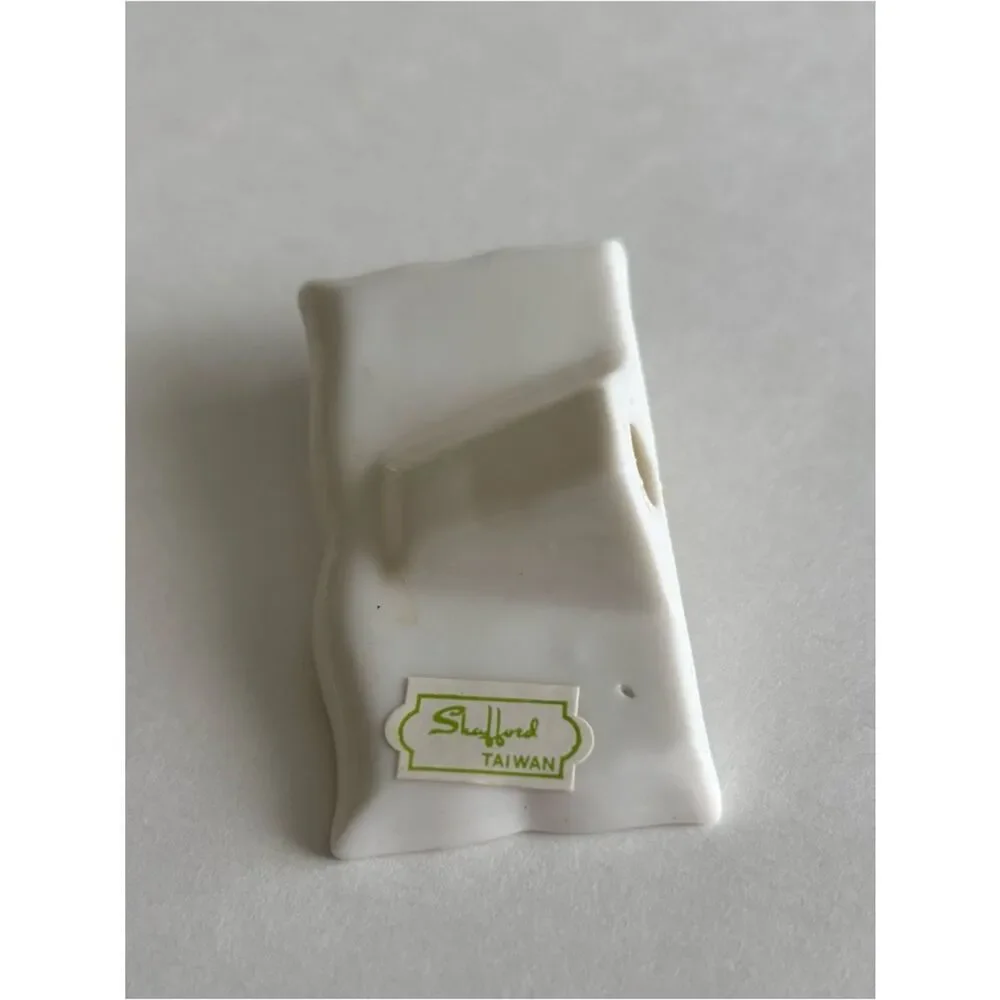 Vintage Shafford Porcelain Flower Name Place Card Set Of 24